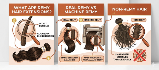 What Are Remy Hair Extensions? Real Remy vs Machine Remy vs Non-Remy Hair