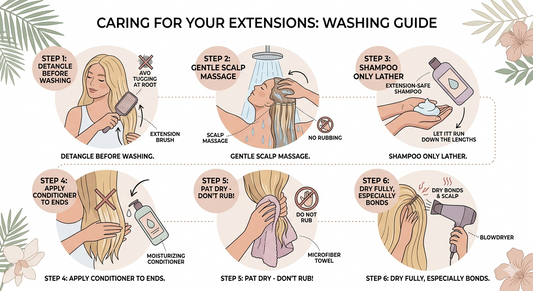 How to wash your hair with extensions
