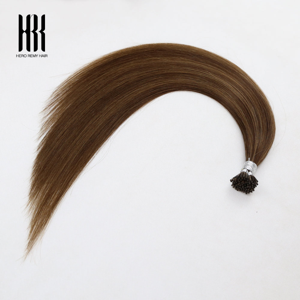 Micro Ring I Tip Remy Human Hair Extensions Piano Colour 16” (40cm)