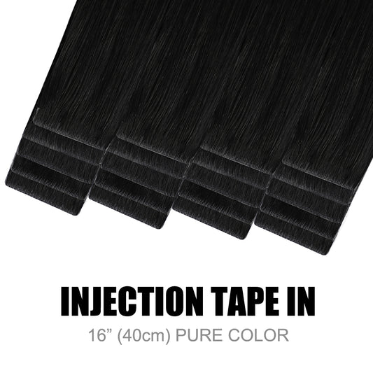 Injection Tape In Hair Extensions Pure Colour 16” (40cm)