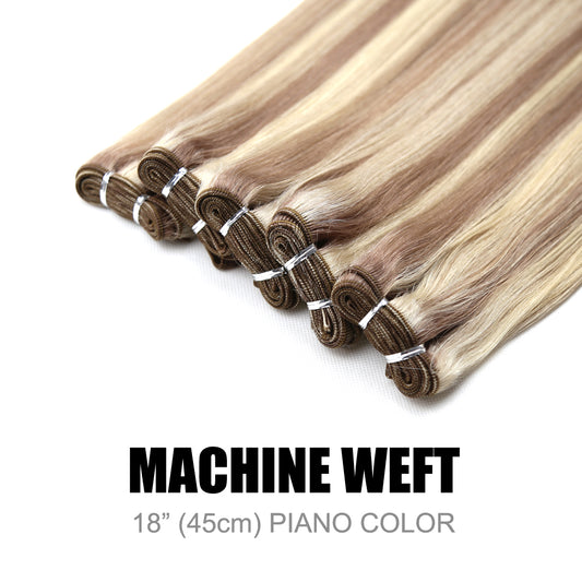 Machine Weft Hair Extensions Piano Colour 18” (45cm)
