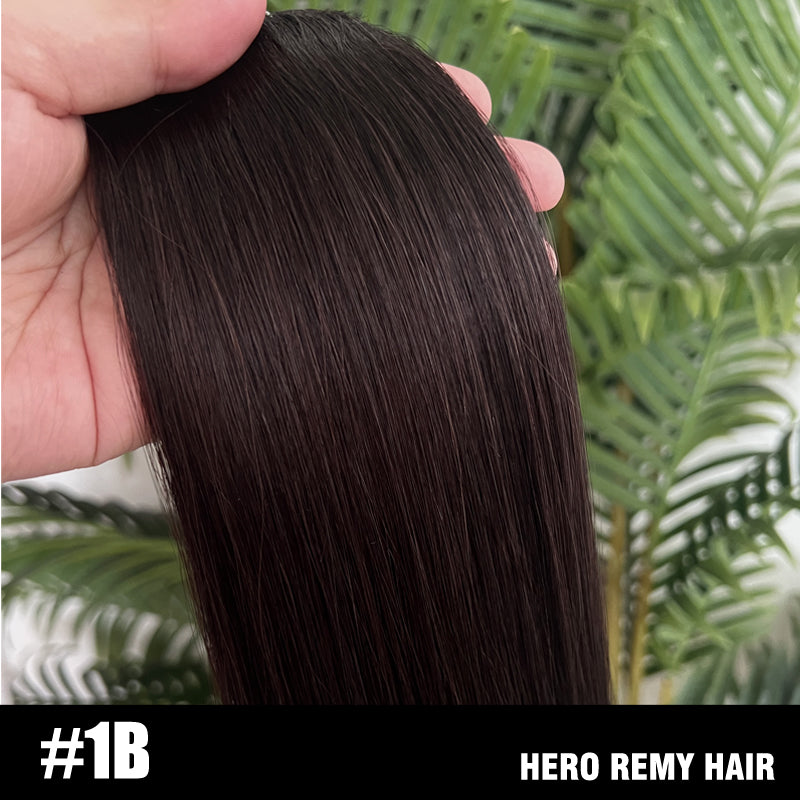 Nano Ring Remy Human Hair Extensions Pure Colour 18” (45cm)