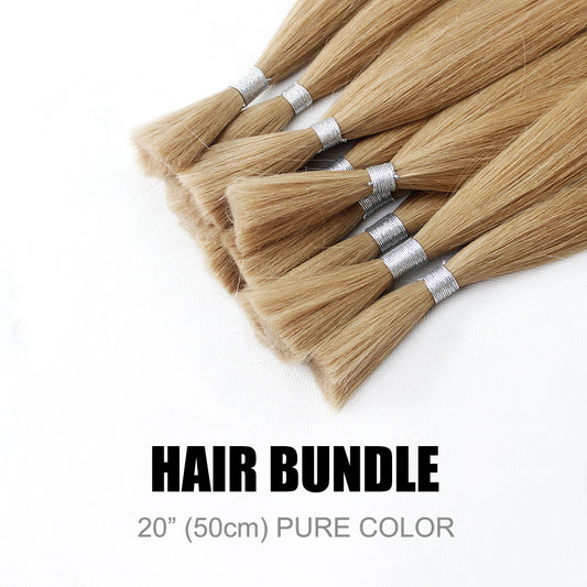 Bundles Raw Hair Bulk Hair Extensions Pure Colour 20” (50cm)