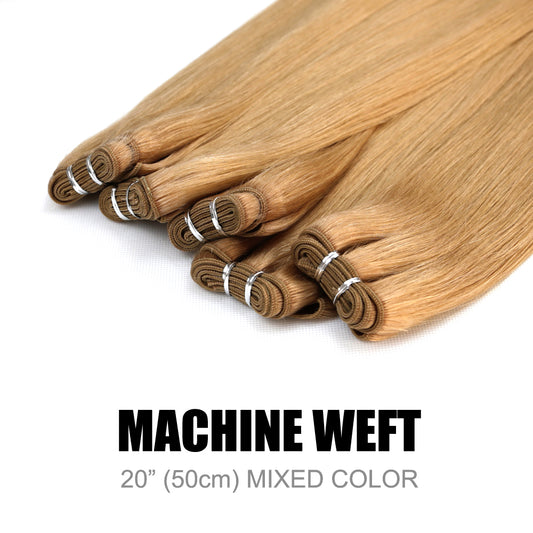 Machine Weft Hair Extensions Mixed Colour 20” (50cm)