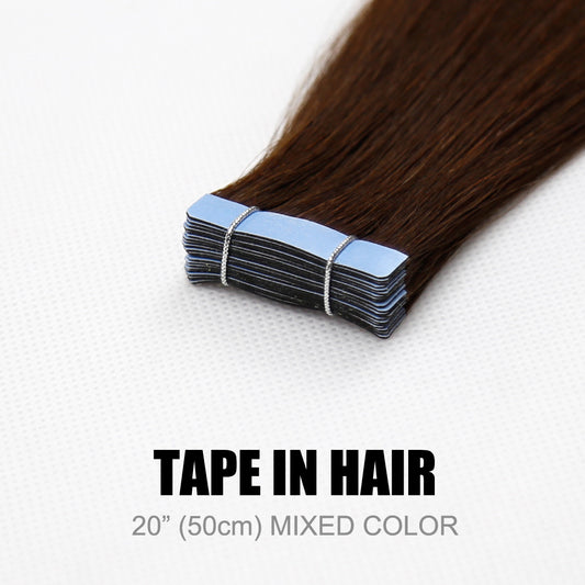 Tape In Hair Extensions Mixed Colour 20” (50cm)