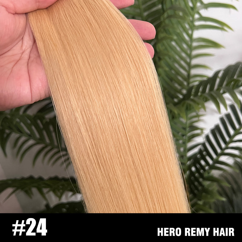 Nano Ring Remy Human Hair Extensions Pure Colour 18” (45cm)