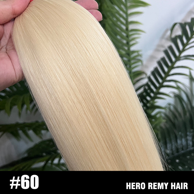 Nano Ring Remy Human Hair Extensions Pure Colour 18” (45cm)