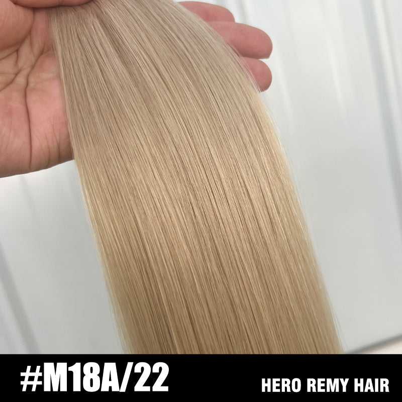 Nano Ring Remy Human Hair Extensions Mixed Colour 18” (45cm)