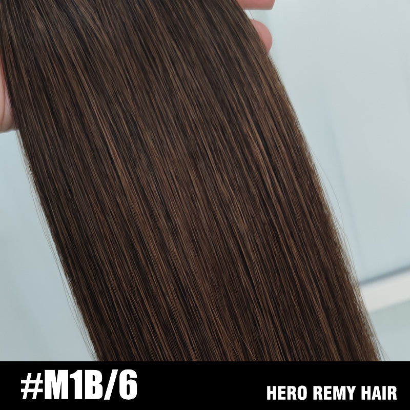 Nano Ring Remy Human Hair Extensions Mixed Colour 18” (45cm)