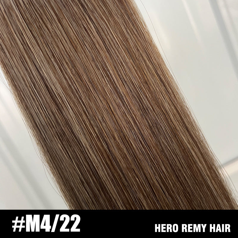 Nano Ring Remy Human Hair Extensions Mixed Colour 18” (45cm)