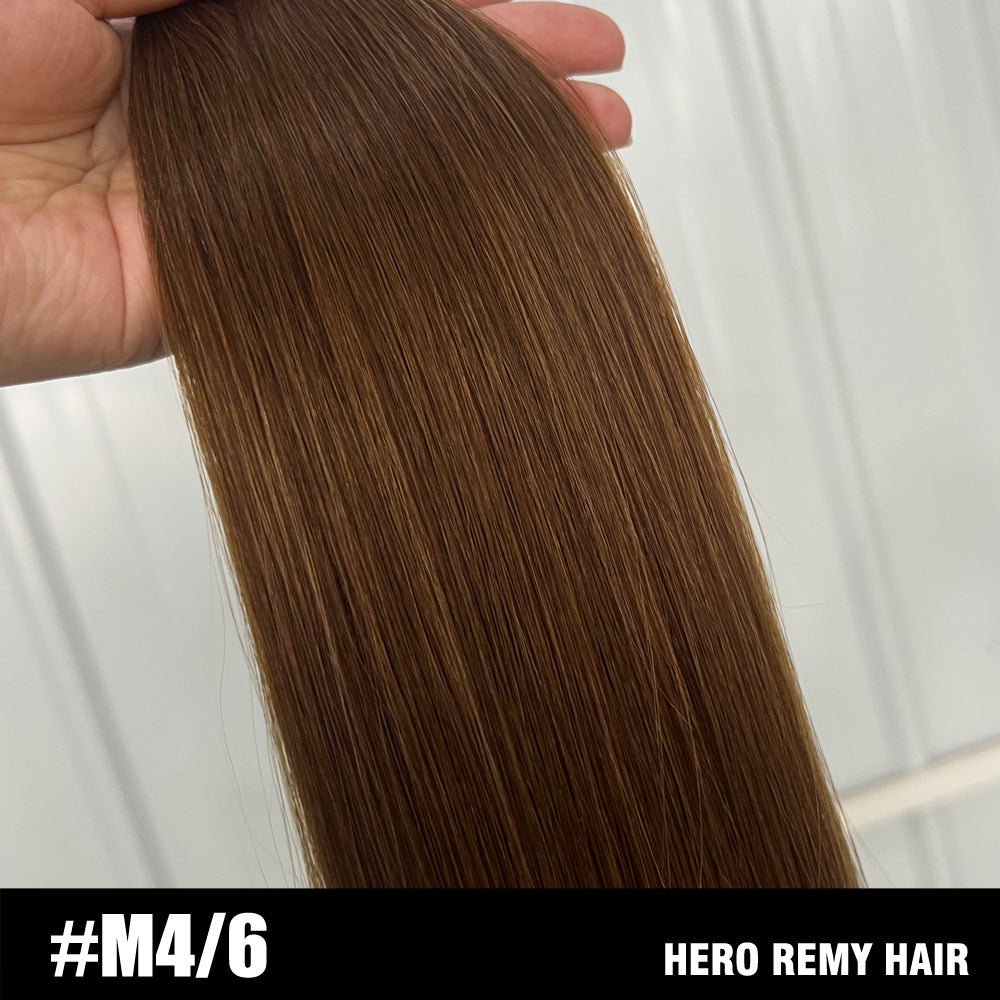 Nano Ring Remy Human Hair Extensions Mixed Colour 18” (45cm)