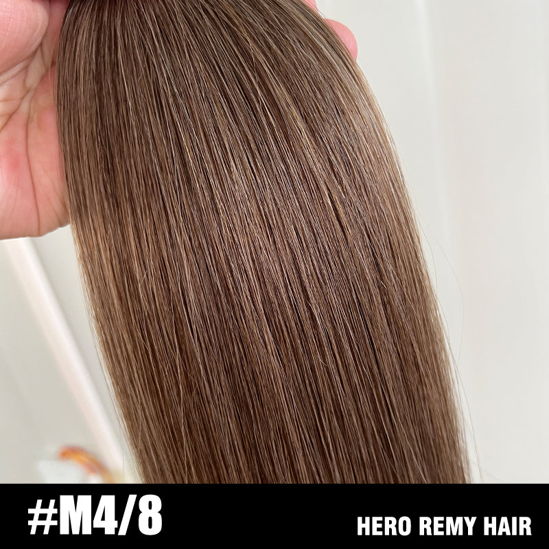 Nano Ring Remy Human Hair Extensions Mixed Colour 18” (45cm)