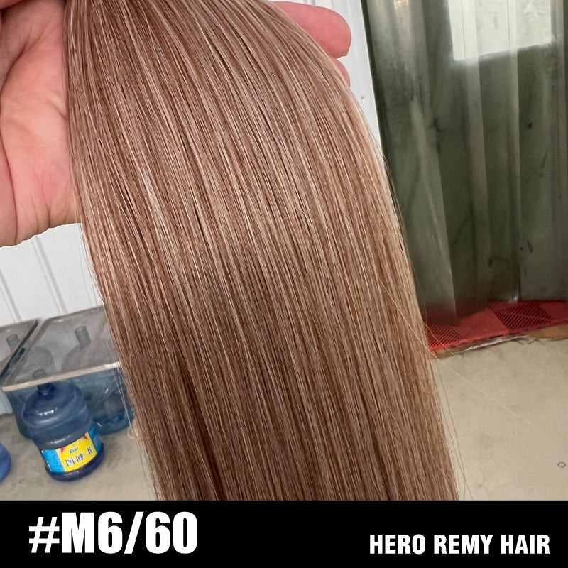 Nano Ring Remy Human Hair Extensions Mixed Colour 18” (45cm)