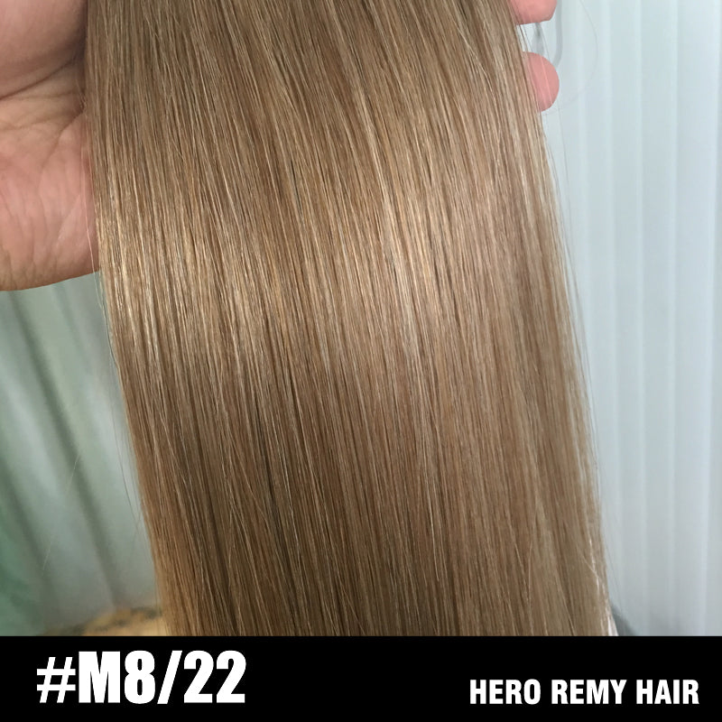 Nano Ring Remy Human Hair Extensions Mixed Colour 18” (45cm)